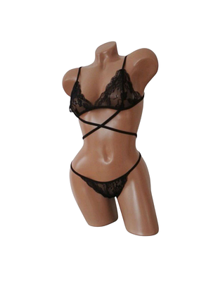 Эротическое кружевесное белье из кружева сексуальную черная набор дамская трусики бюстгальтер бюстгальтер прозрачная секси бдсм
