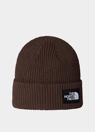 Шапка унисекс the north face/ шапка коричневая the north face