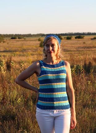 Топ и косынка ручной работы handmade