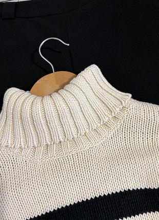 Оригинальный свитер в полоску mango 3