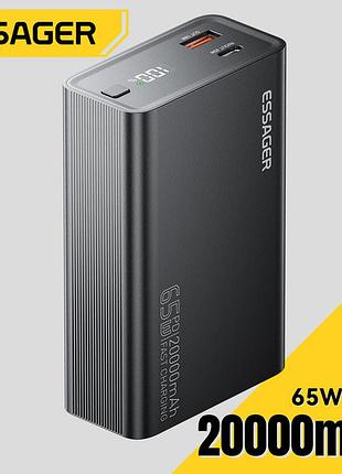 Повербанк essager 20000 mah 65w, повербанк для ноутбука