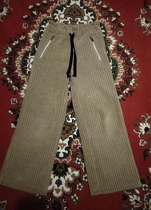 Вельветові теплі штани для дівчинки