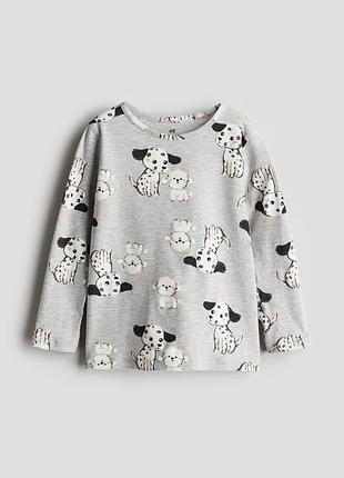 Топ/лонгслив из джерси с принтом h&amp;m 9698