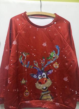 Новогодний свитшот женский