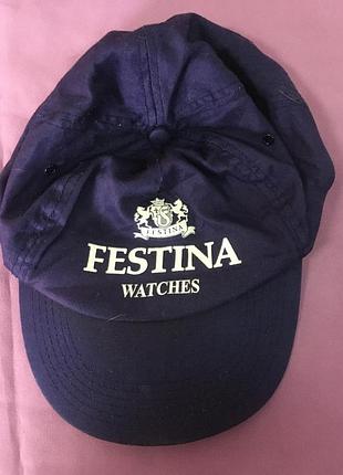 Коллекционная винтажная кепка festina watches (90s euro cap)