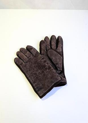 Рукавички замшеві чоловічі на флісовій підкладці