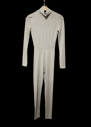 Pretty little thing,grey roll neck long sleeve jumpsuit