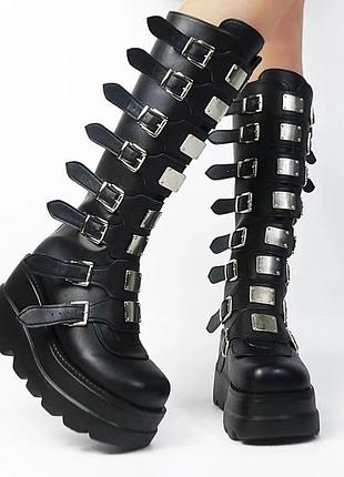 Чоботи жіночі нью рок панк рок готика yk2 cyberpunk