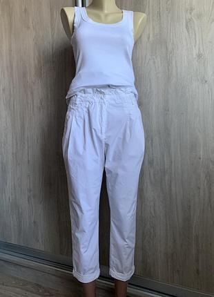 Cappellini білі бавовняні брюки