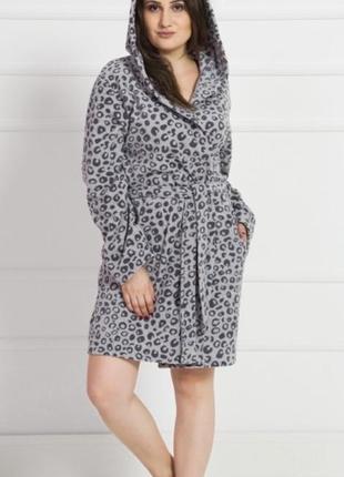 Халат флисовый батал турция