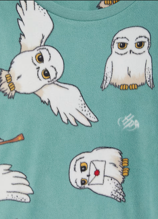 Флисовый верх от детской пижамки, гари потер, сова гедвига