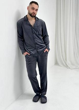 Чоловіча велюрова піжама