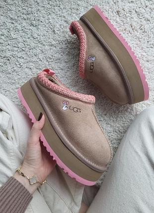 Уггі ugg tasman platform love beige угги
