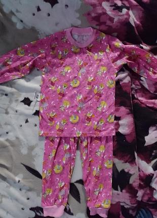 Новая трикотажная пижама 110-116