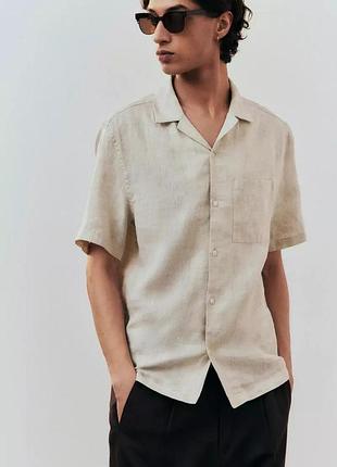 Сорочка теніска 100% льон h&m розмір м