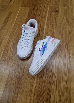 Кеды puma детские кроссовки carina 2.0 crystal wing (392655-01) размер 31 оригинал