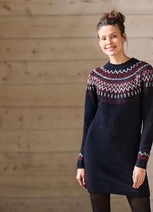 Теплое женское вязаное платье, теплое платье, вязаное женское платье