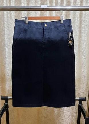 Юбка new view jeans р. 40 коттон под замшу винтаж джинс