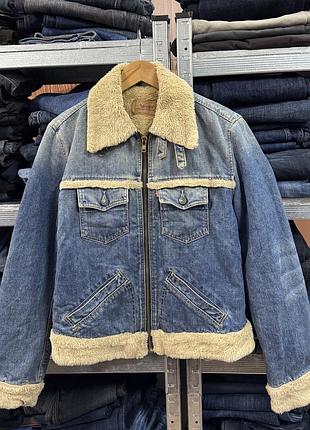 Levi's sherpa женская джинсовая шерсть куртка