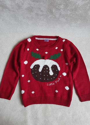 Новогодний свитер 5-6р f&amp;f