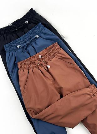 Детские брюки marakas деми на микрофлисе теплые брюки демисезонные плащевка