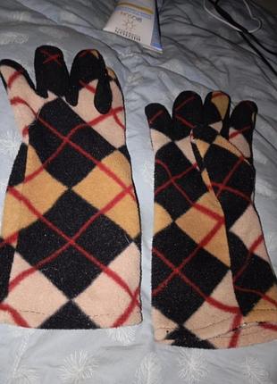 Перчатки флисовые женские