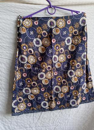 Двусторонняя хлопковая принтованная юбочка mistral, не хватает пуговицы