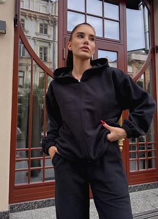 Теплый женский спортивный костюм из флиса 8865 дч