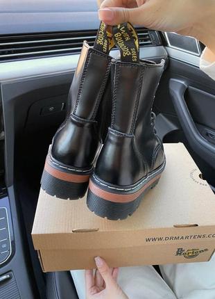 Dr.martens jadon black/brown 🆕 шикарні черевики доктор мартінс 🆕 купити накладений платіж4 фото