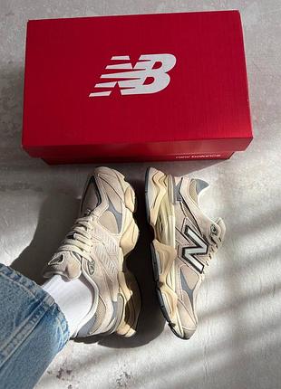 Стильные кроссовки new balance 9060 beige brown blue