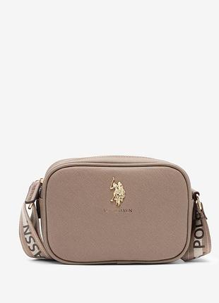 Жіноча сумка-кросбоді u.s.polo assn бежевий (2090261522) оригінал