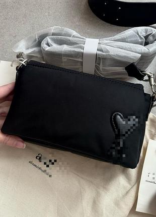 Сумочка ami, черный/коричневий цвета, размер мини