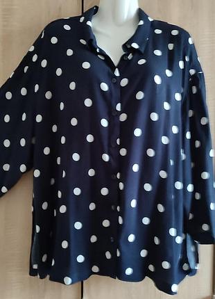 Классная блуза в горошек большого размера c&amp;a
