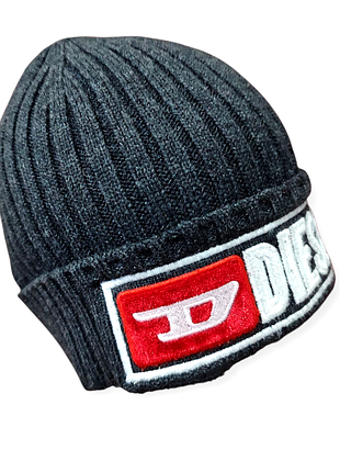 Ребристая шерстяная шапка diesel logo original