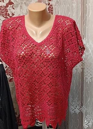 Жилетка ручной вязки