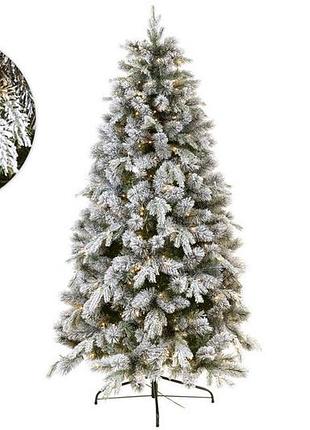 🌲елка искусственная "дева", 182см, 832 ветви, 400 led, свет - теплый белый🌲