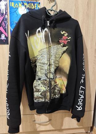 Зип-худи мерч группы korn. унисекс