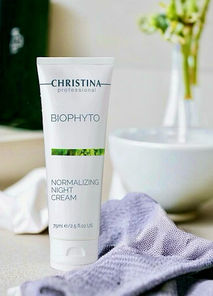 Christina bio phyto normalizing night cream🌃 нормализующий ночной крем Майорна
