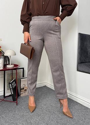 Женские теплые и удобные брюки шерсть кашемир