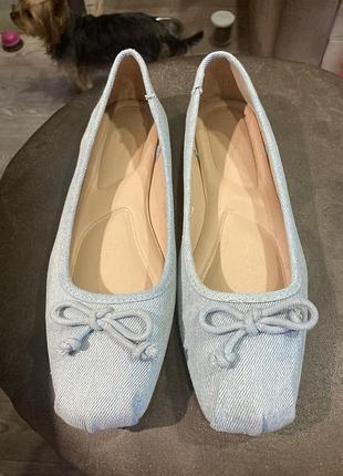 Джинсові балетки 39 розмір 😍