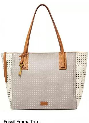 Fossil emma  сумка тоут шоппер/13333/