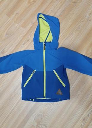 Детская софтшел-куртка h&amp;m сине-желтого цвета.  92 размер