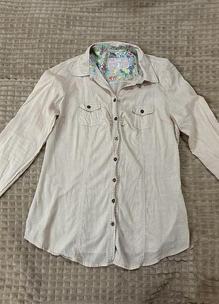 Сорочка жіноча бежевого кольору