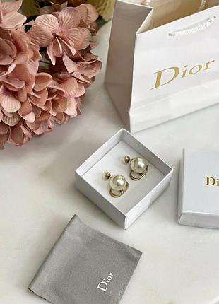 Сережки в стилі dior 3