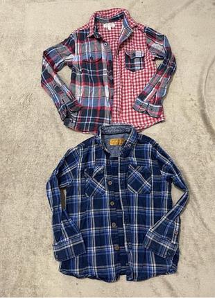 Рубашка сорочка на 4-6 р, ціна за 2 шт