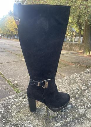 Чоботи замшеві зимові