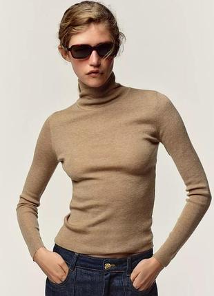 Шерстяний гольф кофта zara водолазка zara