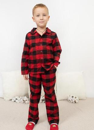 Рубашка в клетку на мальчика 6-7 лет пижама
