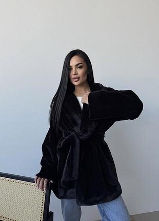 Шуба чорна