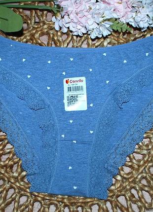 Трусики слипы хл донелла donella сердечки кружево